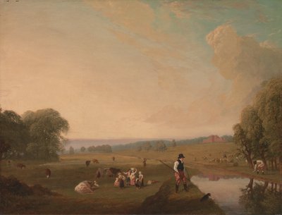 A View of Theobalds Park, Hertfordshire by John James Chalon